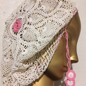 Vintage Bohemian Crocheted Hat